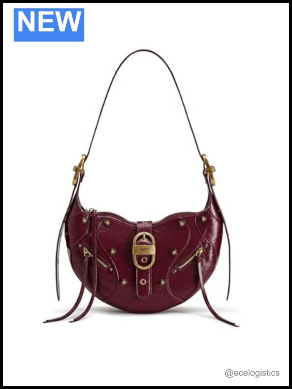 Vegan Leather Tessa Shoulder Bag Crossbody with Adjustable Strap
